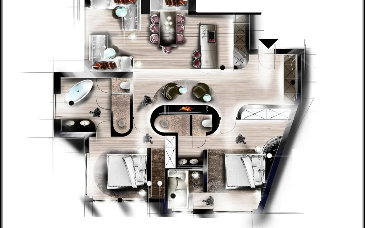 Apartment Kamin Superior